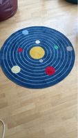 Round Space Theme Rug Good Condition