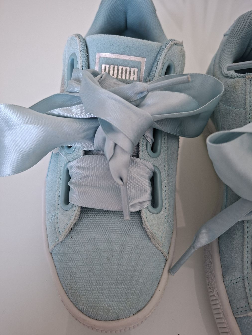 Puma Scarpe da donna: Puma Suède, édition spéciale ruban, turquoise, comme neuf! – Usato da Renens VD venduto da ser_j2fn 5