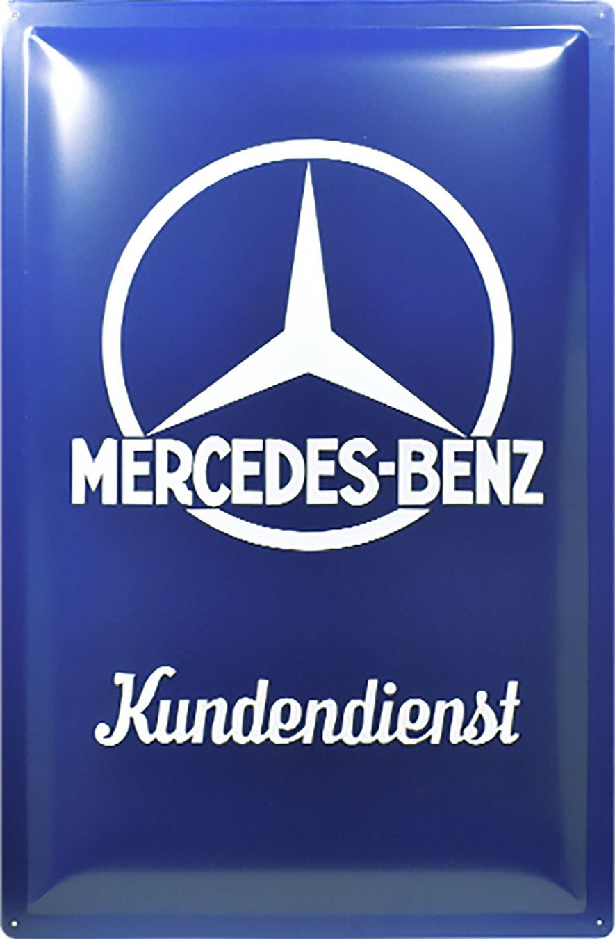 Insegne: Blechschild 3D-MERCEDES-BENZ KUNDENDIENST – Nuovo e nell'imballaggio originale da Rupperswil venduto da big-one-sale