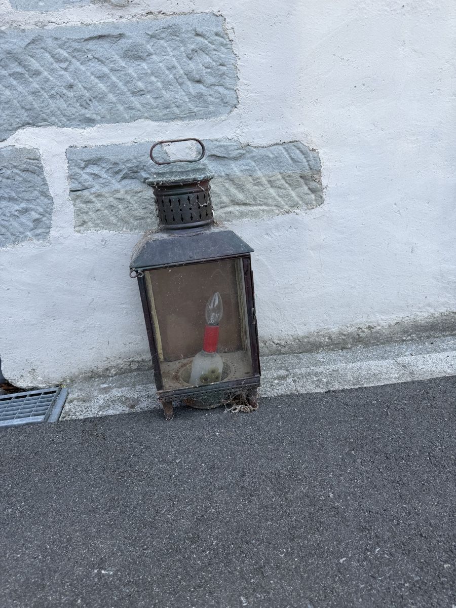 Lampes: Alte Laterne mit Kerzenleuchte – D'occasion à Triboltingen par brunofelber