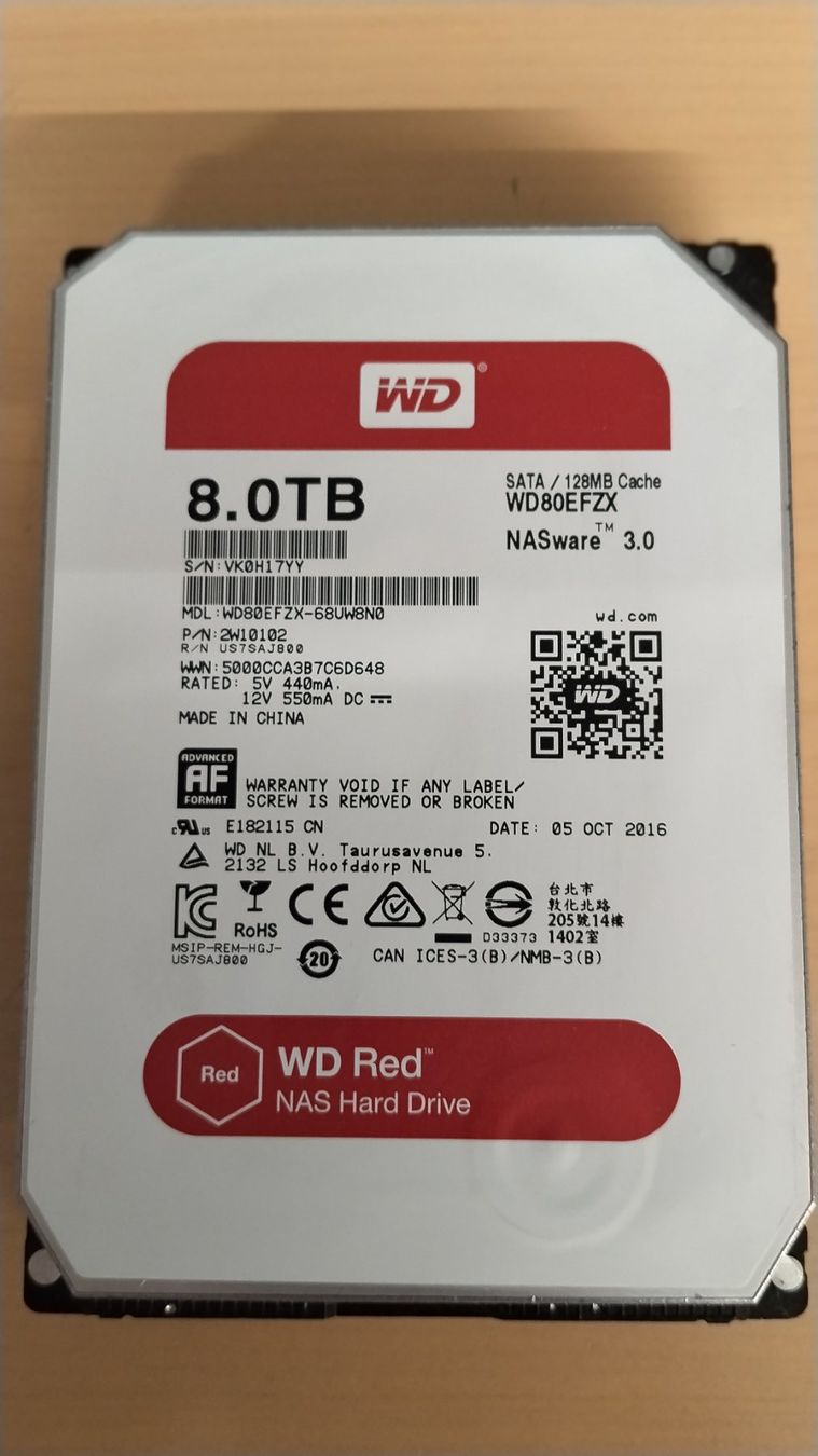 Western Digital Dischi rigidi: WD Red 8TB NAS Festplatte gewipt – Usato da Wallisellen venduto da mic_gg2g