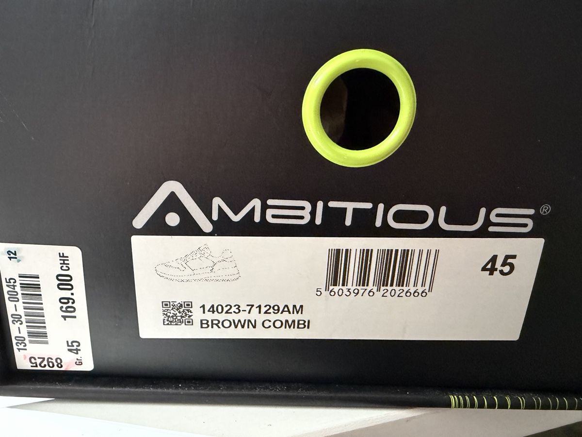 Herrenschuhe: Baskets Ambitious cuir marron taille 45 neuves – Neu und originalverpackt aus Brügg BE von Goob 8