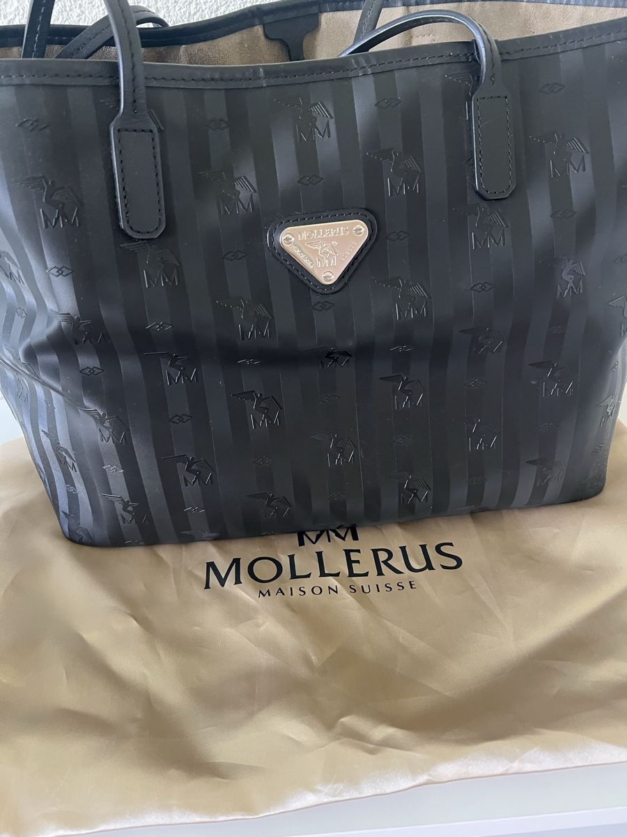 Borse da donna: Maison Mollerus, Shopper classic schwarz/silber – Nuovo (secondo la descrizione) da Engelburg venduto da ueliGS 2