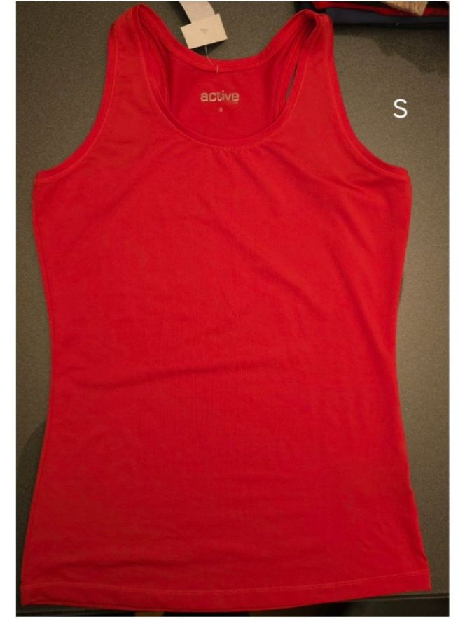 Top: Rotes Active Tank Top, Grösse S – Usato da Meggen venduto da everydaysale