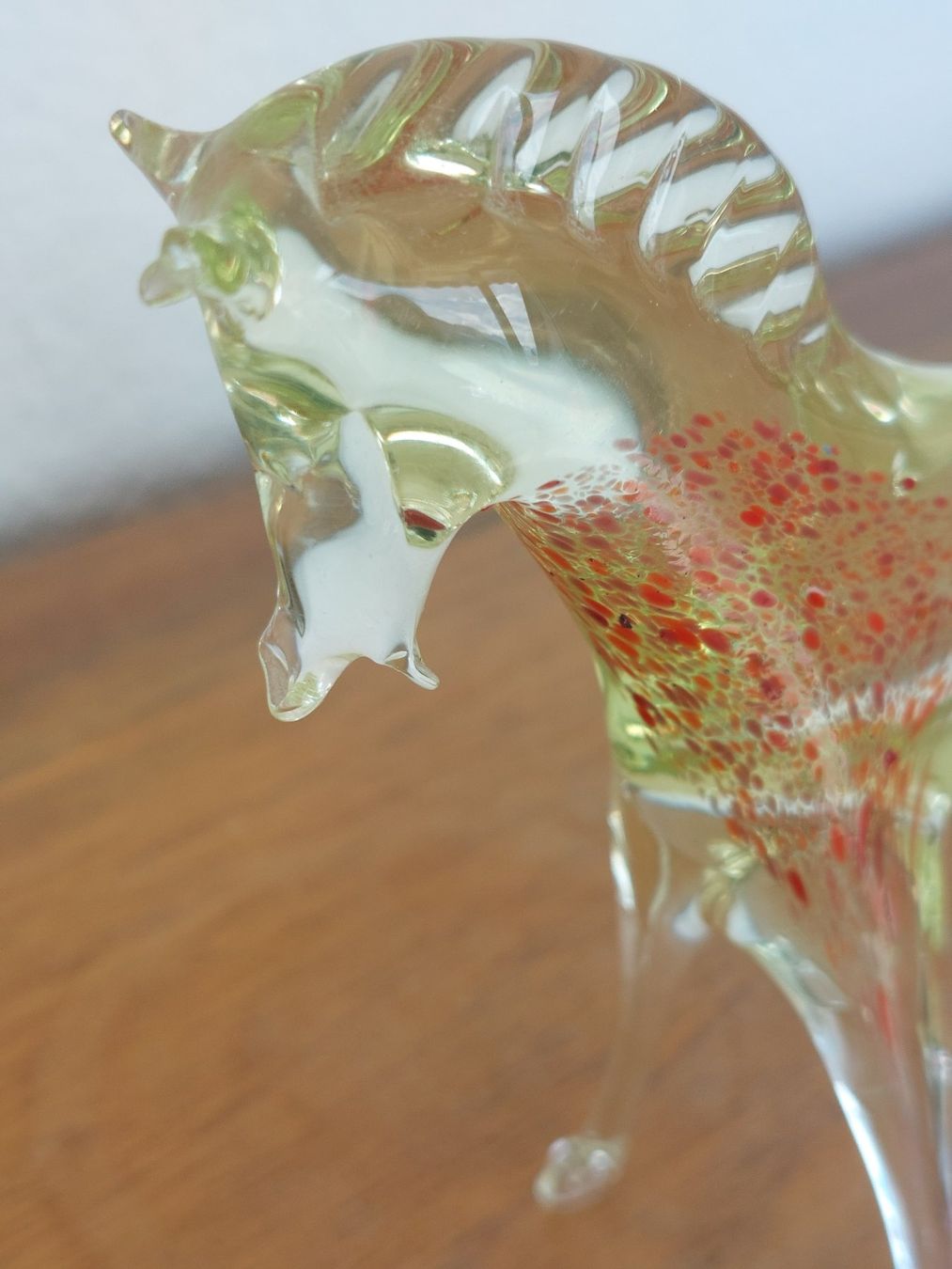 Statuette: Uranglas Pferd (Murano?) – Usato da Hergiswil NW venduto da maiette-23.N 3