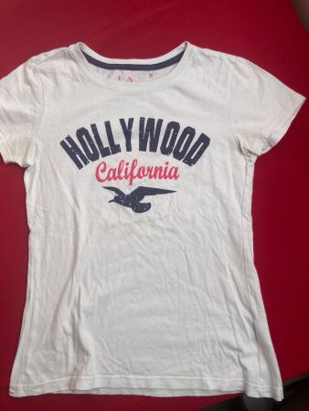 Weisses Hollywood T-Shirt Gr. XS