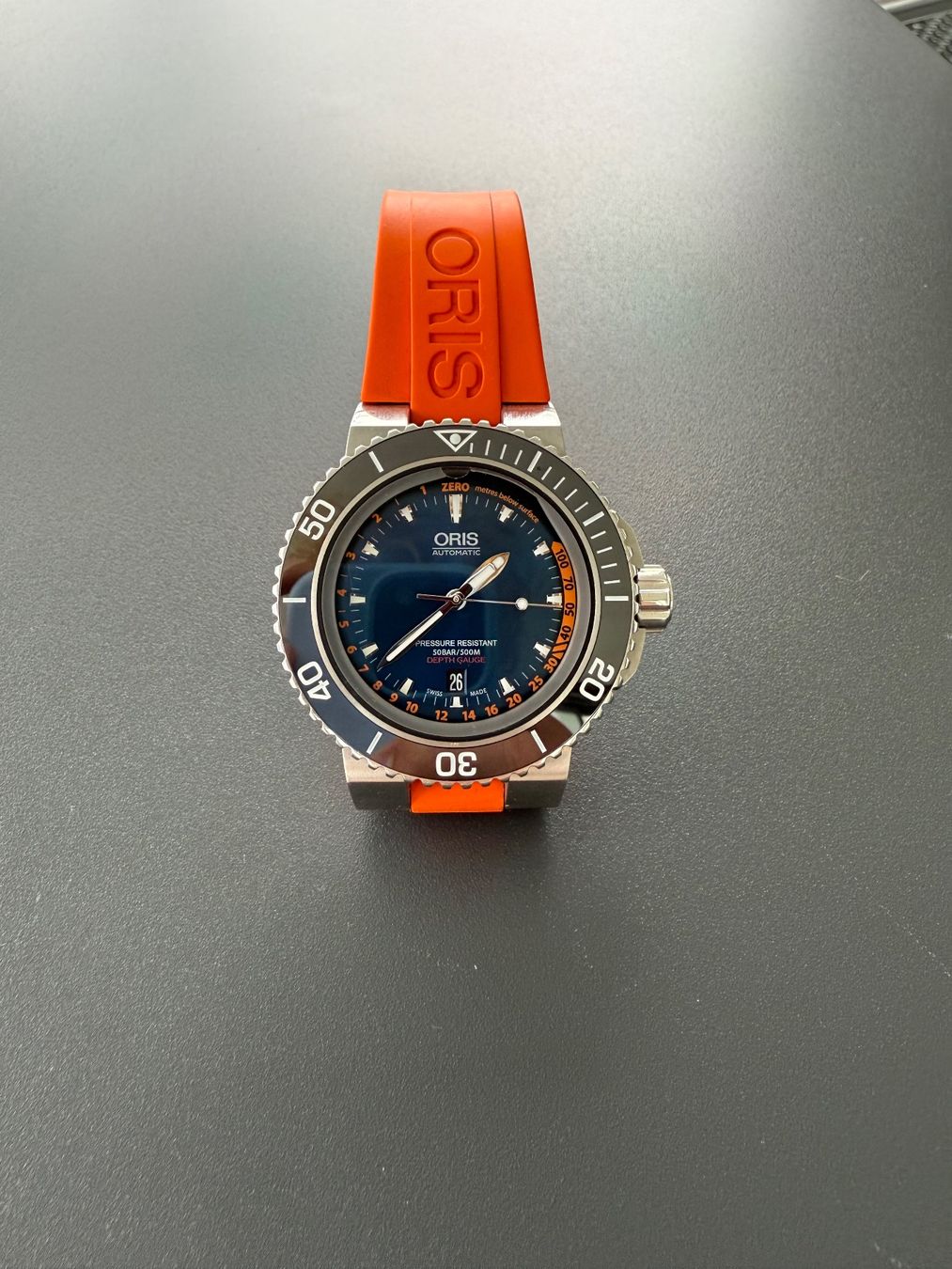 Oris Orologi: Oris Aquis Depth Gauge Limited Edition – Usato da Reiden venduto da SCHURCHLURCH1