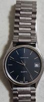 Certina Quarzuhr Edelstahl Vintage dunkelblaues Zifferblatt