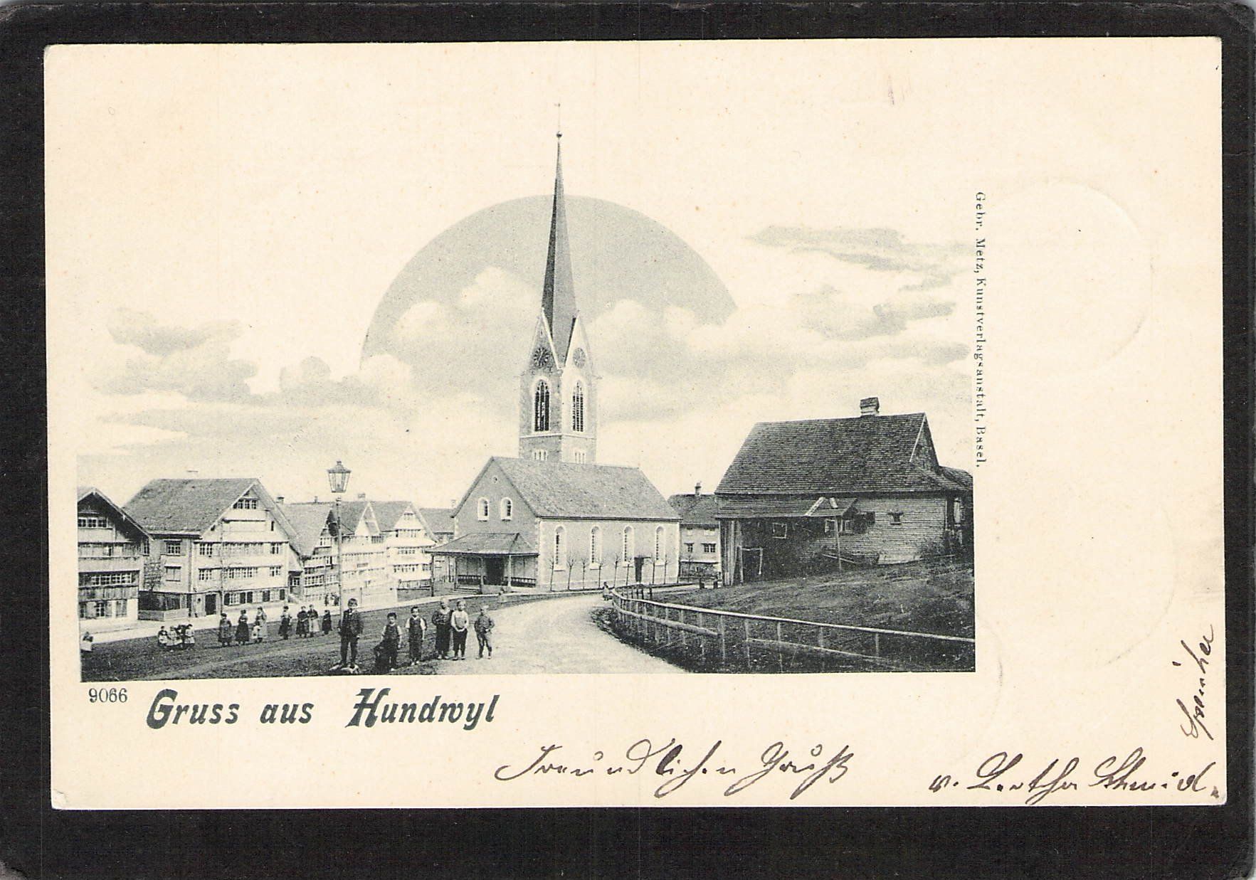 Cartoline postali: Gruss aus Hundwyl , gel. 1902 – Usato da Reichenburg venduto da Pipo-67