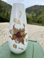 Vase Heinrich Porzellan Blumen Motiv 1909 handgemalt 