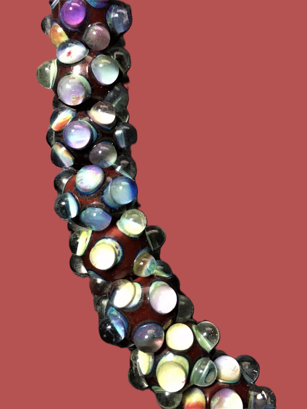 Perlen (unechte): Kette Glasperlen Murano Glas Länge 46 cm Verschluss Silber – Gebraucht aus Wangen b. Olten von Buntgemischt 3