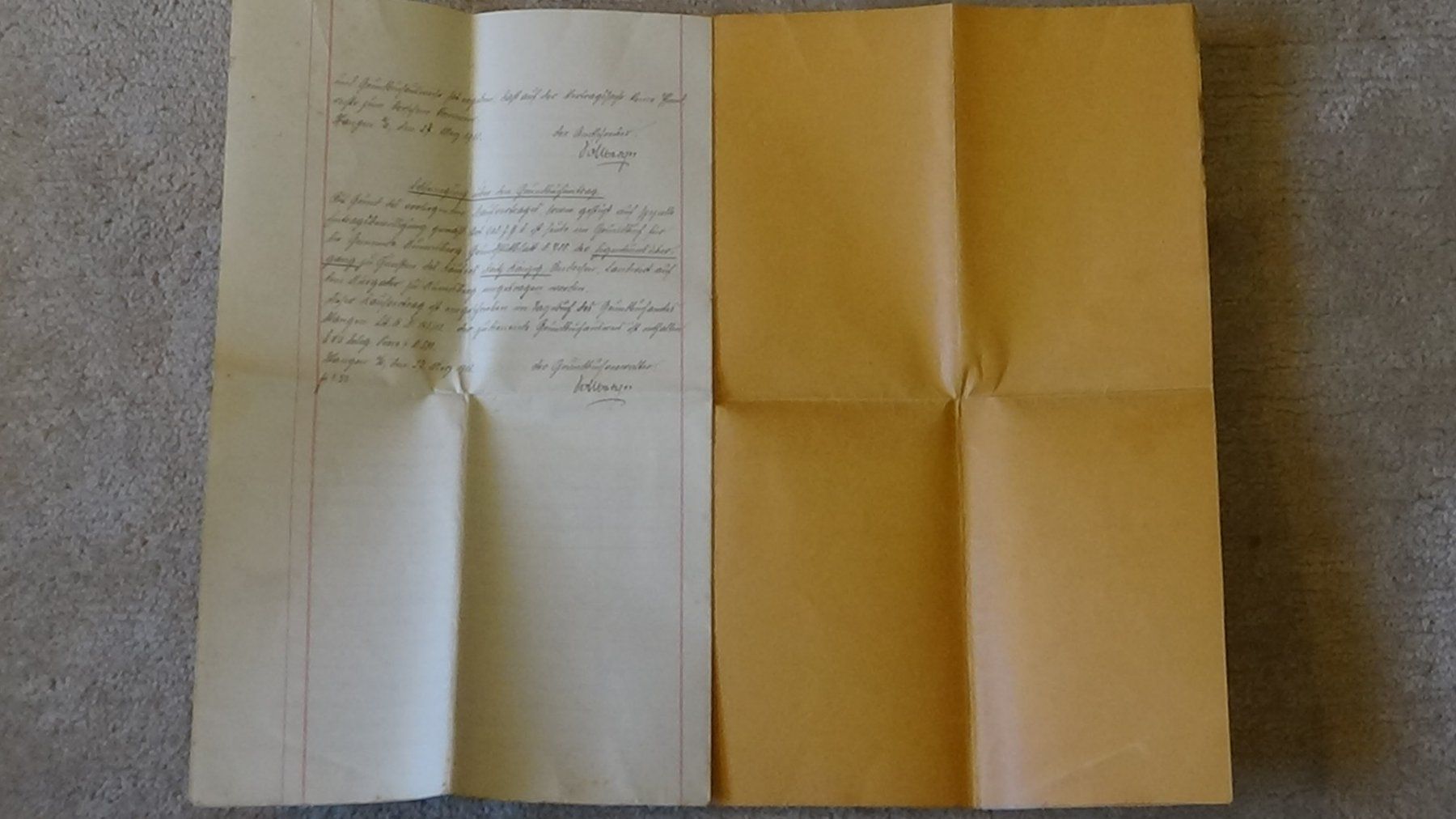 Dokumente: Antiker Kaufvertrag Rumisberg1913 – Gebraucht aus Wiedlisbach von Bobesch10 2