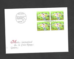 CH FDC Viereblock 1988