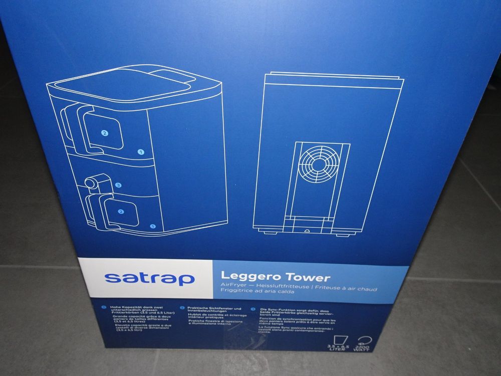 satrap Airfryer Leggero Tower 3.5 + 6.5l * NEU / OVP * (Neu und ...