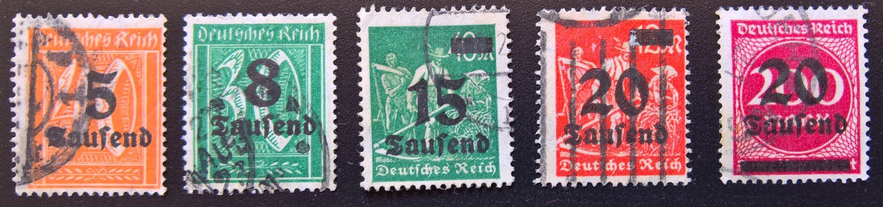 Tutti i francobolli: Deutsches Reich 1923 – Usato da Lohn-Ammannsegg venduto da konstrwu