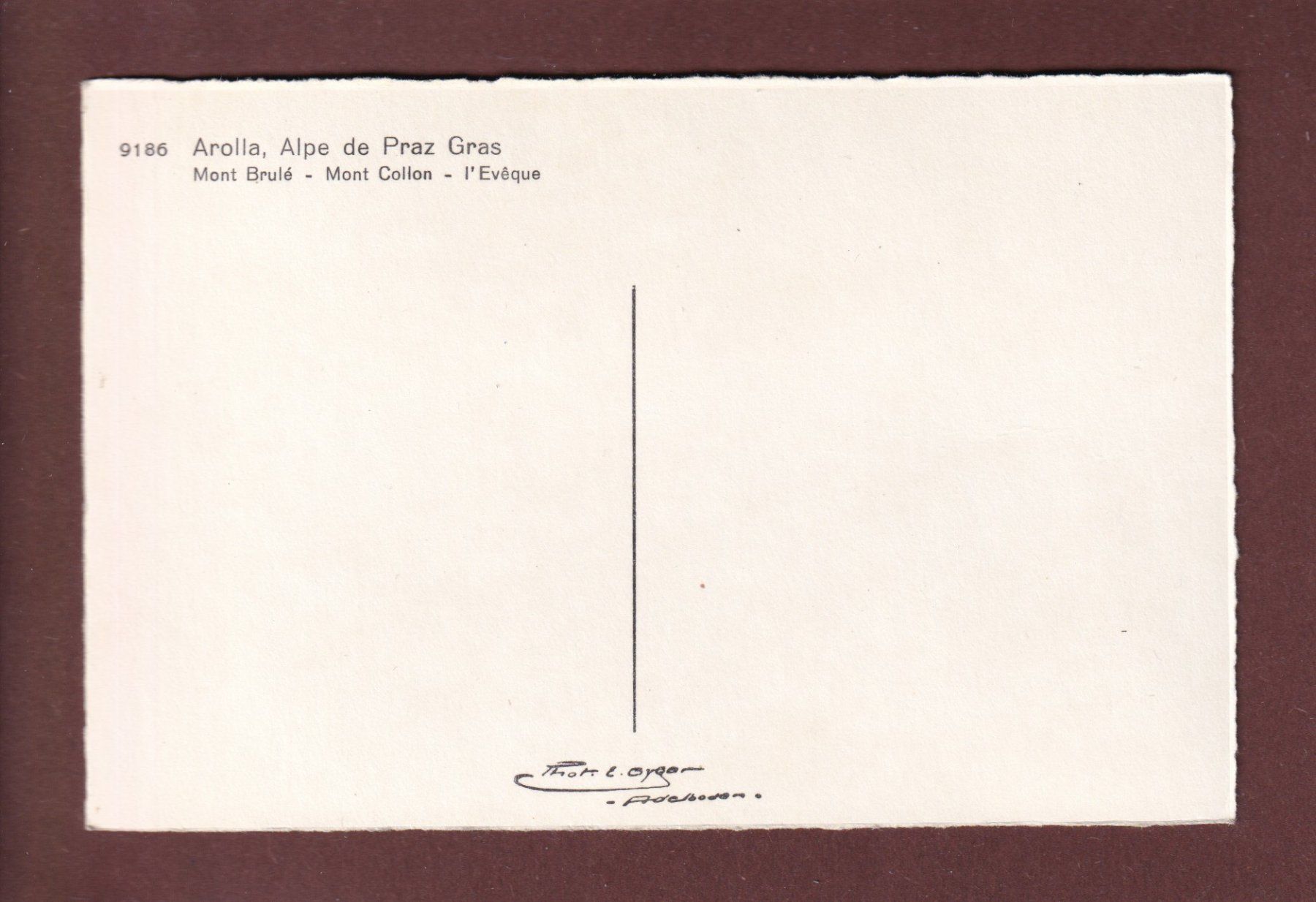 Cartoline postali: MONT COLLON - Alpe de Praz Gras – Usato da Pully venduto da nicecards 1