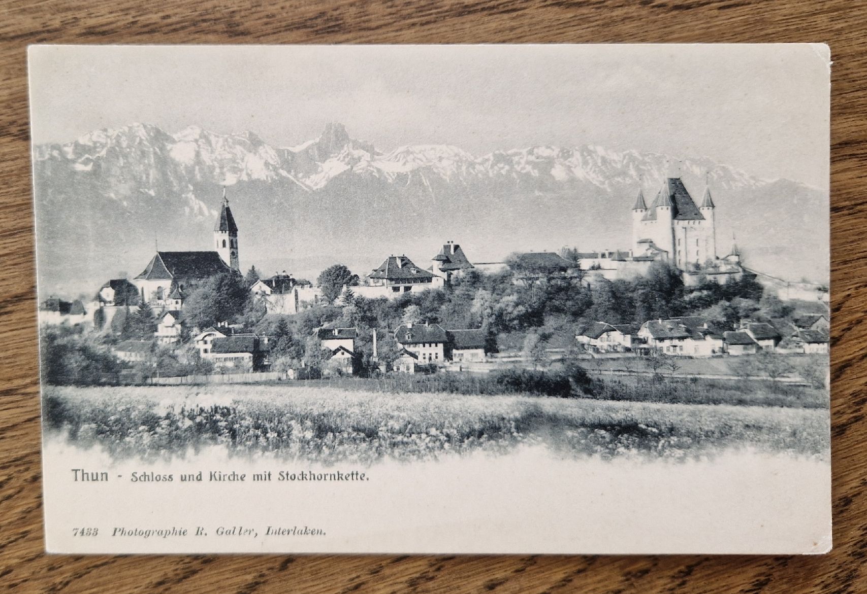 Cartoline postali: Schloss und Kirche, Thun – Usato da Ebikon venduto da Donar50