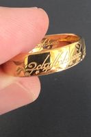 Herr der Ringe Ring Gold von Warner Bros
