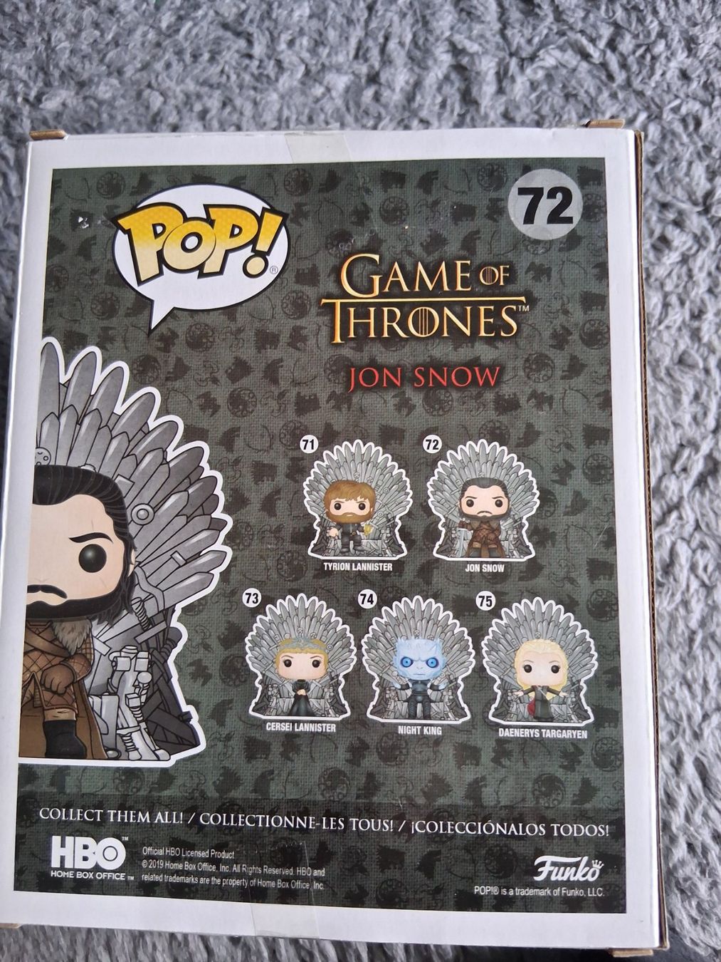 Funko Statuette: FUNKO POP    JON SNOW  GAME OF THRONES   72 – Usato da Wetzikon ZH venduto da Ramones01 1