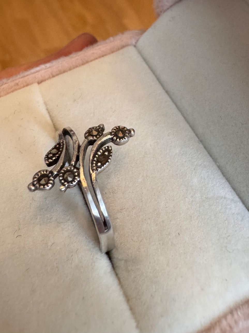 Anelli: Vintage Silberring S925 mit Markasit Stein Gr.59 – Usato da Zürich venduto da hanna1990 2