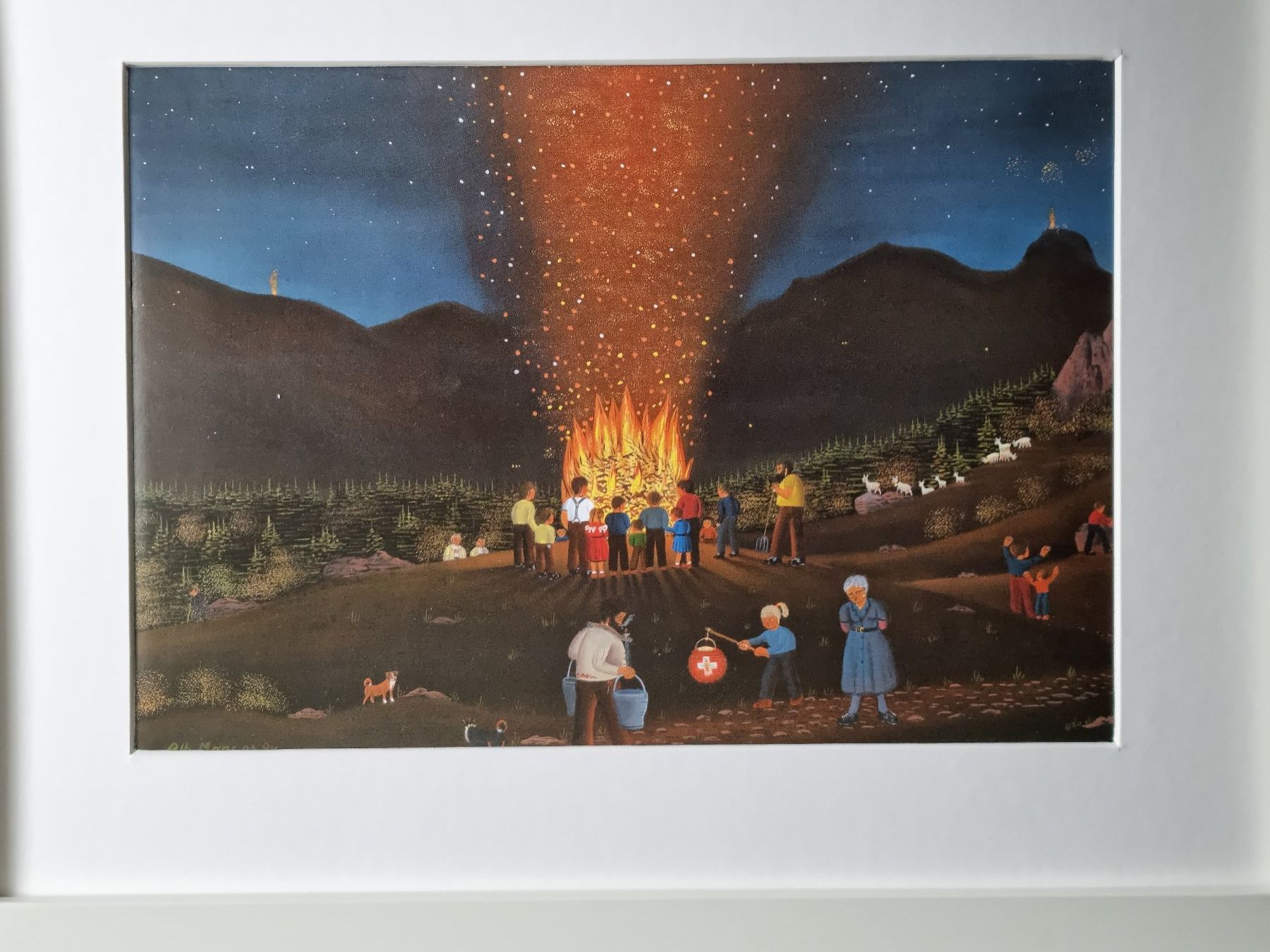 Foto & Immagini: BARBARA BILD HINTER PASSEPARTOUT MONTIERT MIT RAHMEN – Usato da Gersau venduto da grafik-kunst 1
