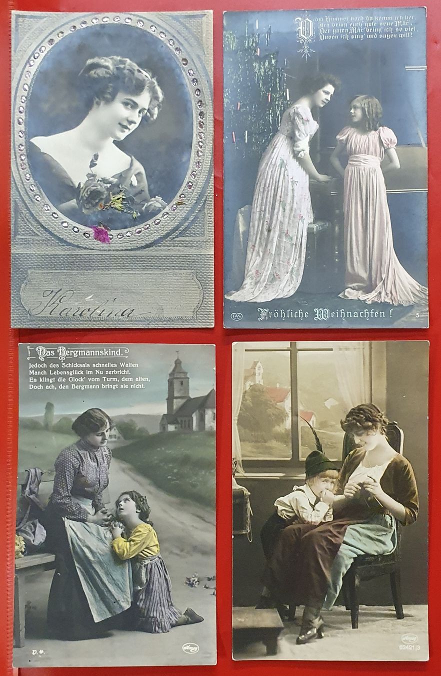 Cartoline postali: 33 alte Ansichtskarten  - Frauen, Kinder .... – Usato da Kreuzlingen venduto da Rschweiz1 2