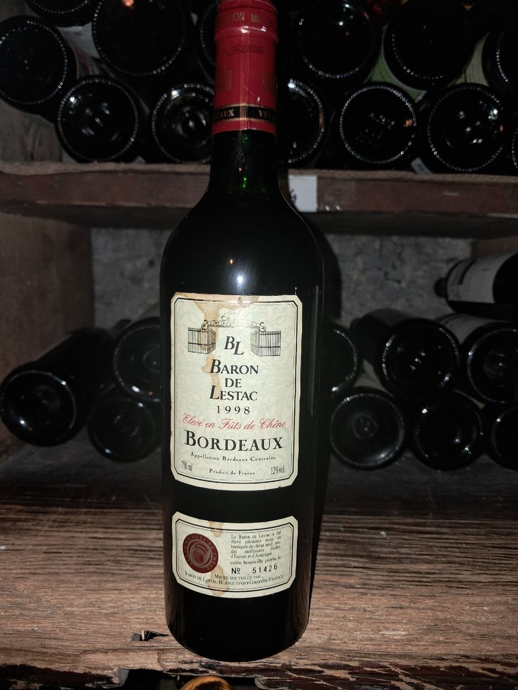 Vino: Baron de Lestac Bordeaux Rouge 1998 – Nuovo e nell'imballaggio originale da Le locle venduto da juliensaran