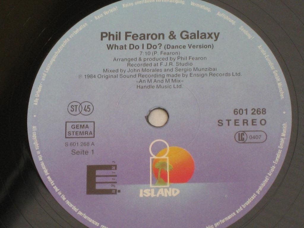 Schallplatten: MAXI - PHIL FEARON - WHAT DO I DO? – Gebraucht aus Steckborn von Quo7 1