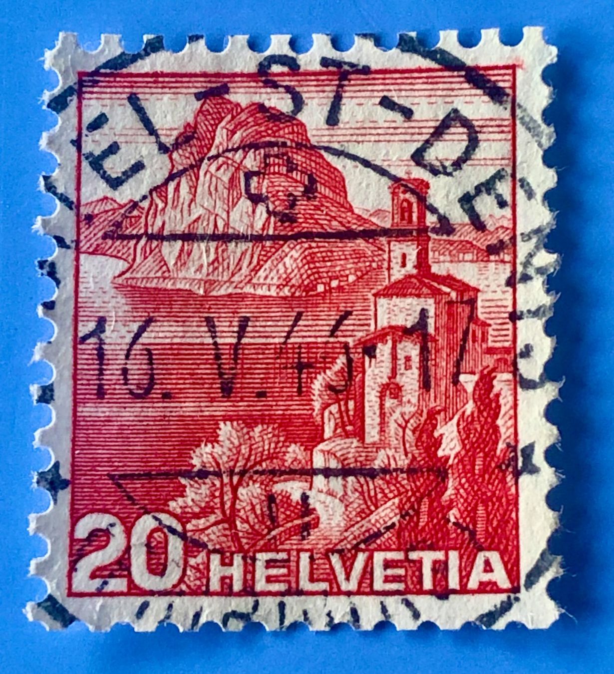 Tutti i francobolli: Nr.215 Landschaftsbilder Stempel   – Usato da Aarau venduto da Billa007