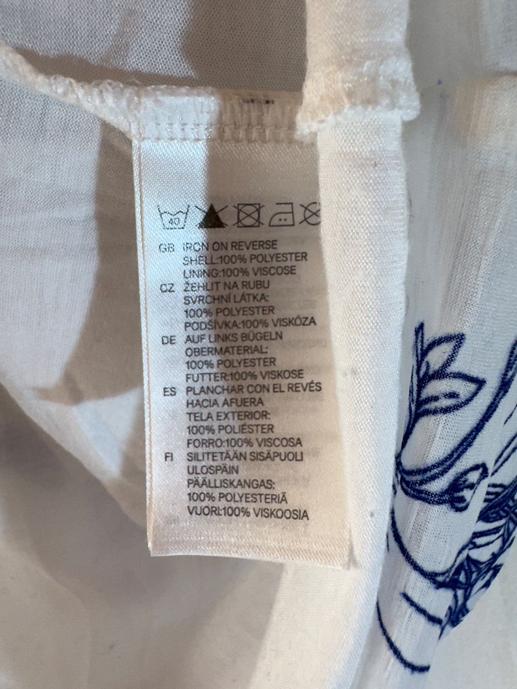 Camicette: Schöne blau gemusterte Bluse Gr. S – Usato da Grosswangen venduto da second_hand_dress 5