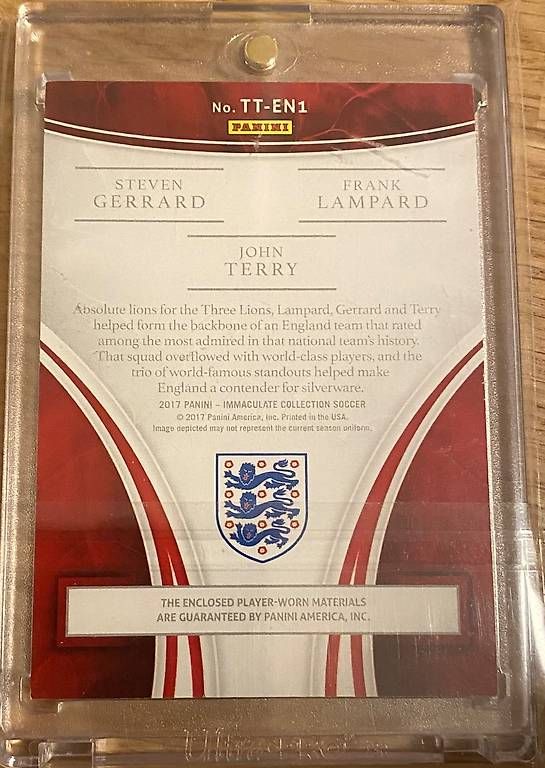 Carte collezionabili: Triple immaculate England Panini  – Usato da Zürich venduto da Dpenner 1