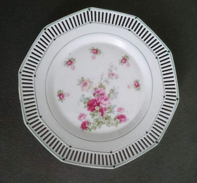 Clayre & Eef La Petite Rose Teekanne Mit Tasse - 0,4l Keramik Rosenmuster Rot