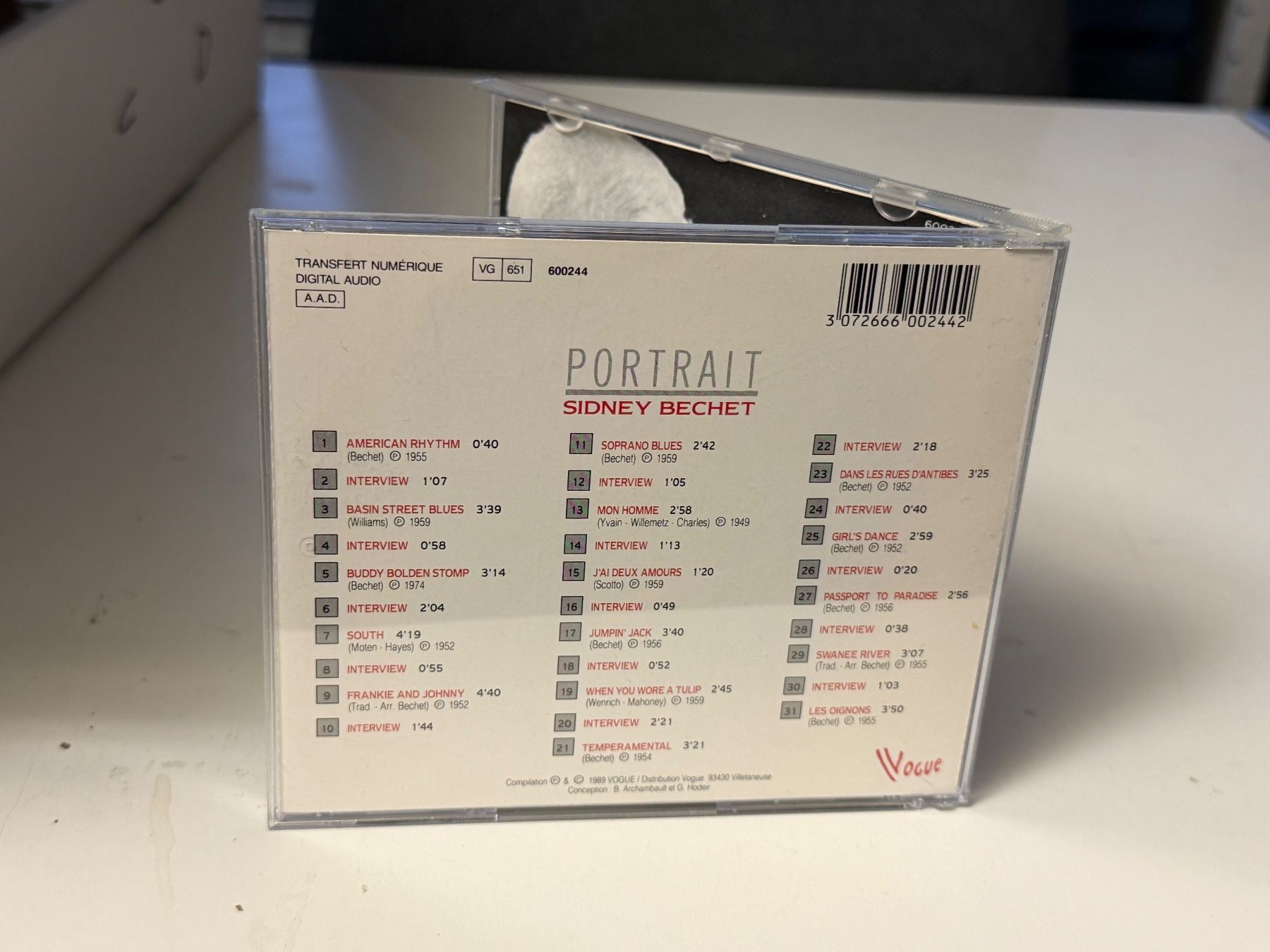 CD: Sidney Bechet - Portrait - HB21C – Usato da Küsnacht ZH venduto da Jazztilldawn 1