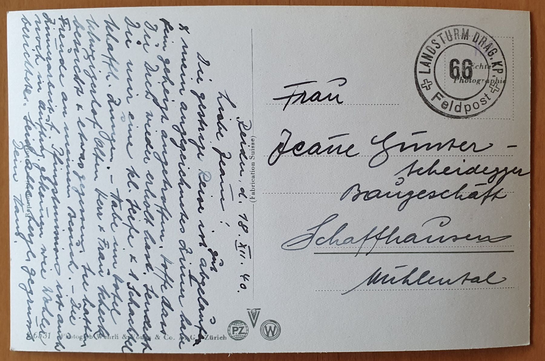 Cartoline postali: Reiden 1940 – Usato da Kreuzlingen venduto da Rschweiz1 1