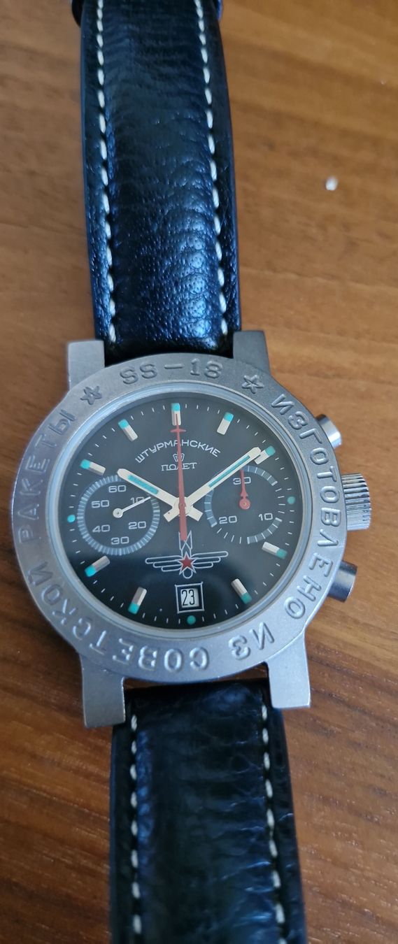 Poljot Orologi: Recyclete SS-18 Atomrakete! Poljot Sturmanskie Chrono – Usato da Birrhard venduto da Marki-Mark