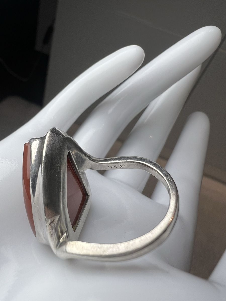 Ringe: Bague argent massif et cornaline – Neu (gemäss Beschreibung) aus Chenens von anasantos90 6