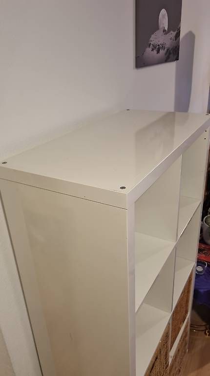 Sonstiges für Haushalt & Wohnen: Regal mit 4 Korben weiss Holzkorb – Gebraucht aus Zug von ram_n27t 1