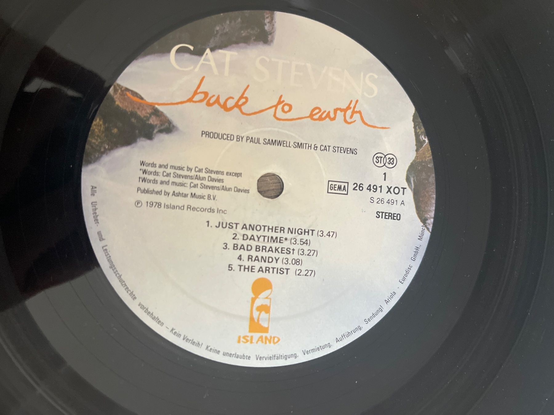 Dischi in vinile: A294/Cat Stevens - Back to Earth – Usato da Frutigen venduto da Philippe_jsp 2