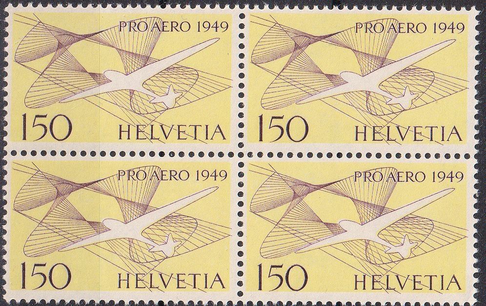 Tous les timbres: F 45, Viererblock ** Postfrisch – Neuf (Voir description) à Basel par Bingis
