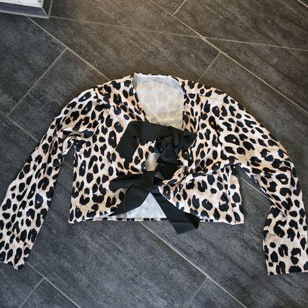 Leopard Bluse Wickelbluse Gr. xxl