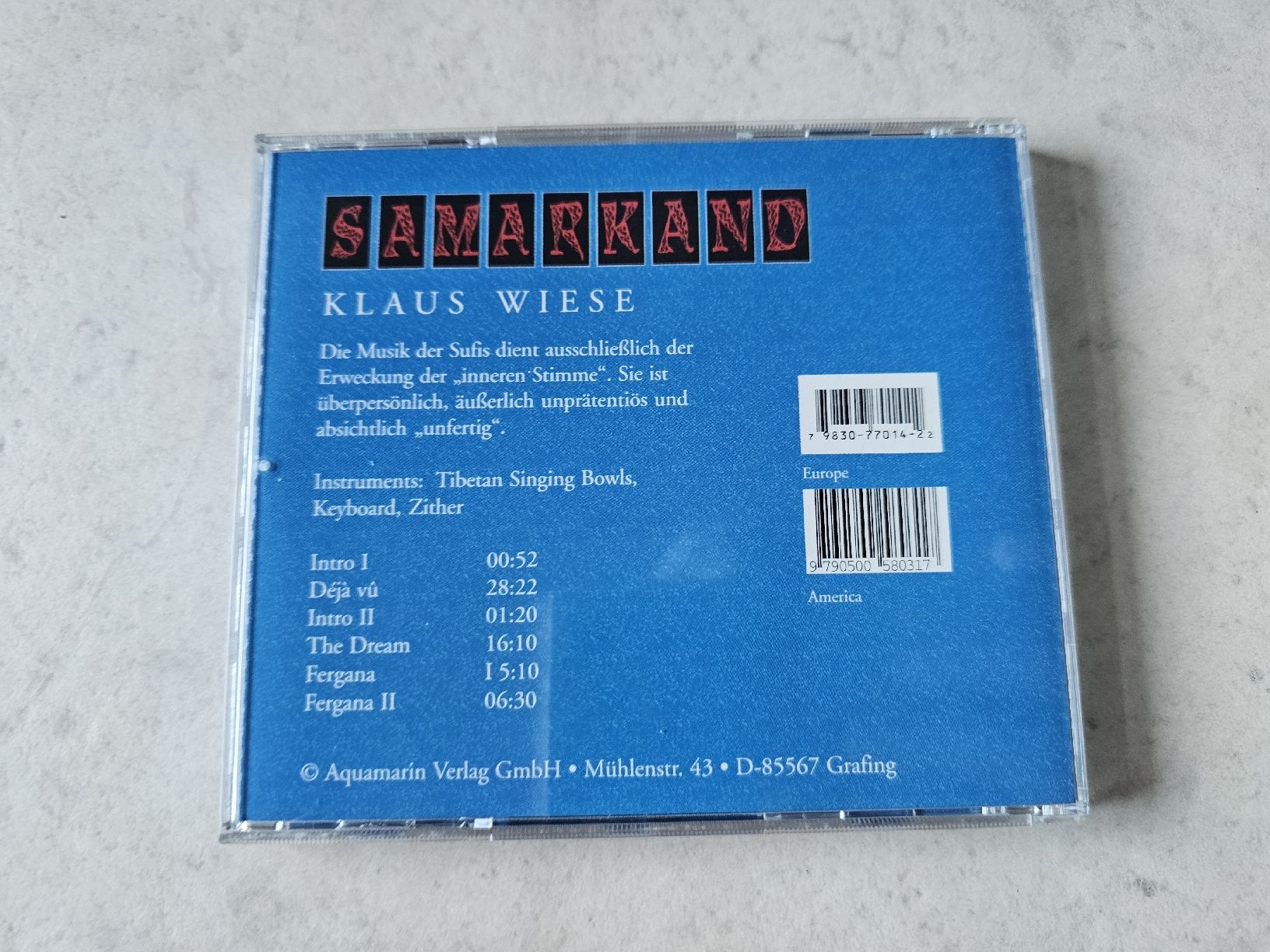 CD: Klaus Wiese  -  Samarkand  /  Night Music – Usato da Schneisingen venduto da backstore24 1