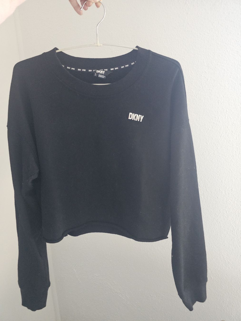 DKNY Pullover & Sweatshirts: Pull DKNY noir, taille L – Neu (gemäss Beschreibung) aus Sornetan von T.a333 1
