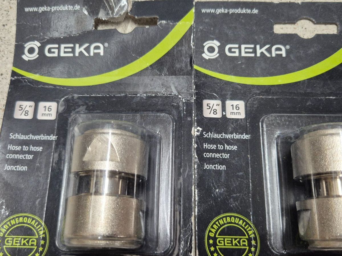 Unità & Adattatore: 2x GEKA 5/8 16mm – Nuovo e nell'imballaggio originale da Lütisburg- Station venduto da ibanez11