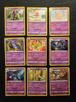 9x Psycho/ Psychic Rare Pokemon Karten