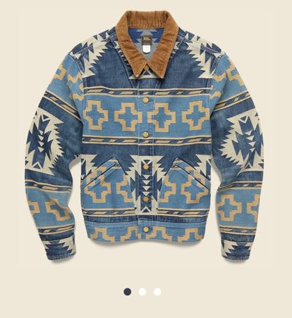 Ralph Lauren RRL Trucker Jacke mit Navajo Muster