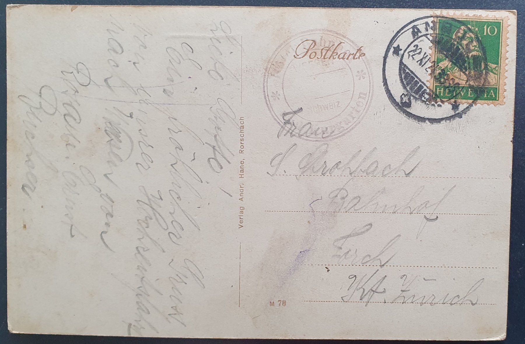 Ansichtskarten: Weesen 1924 - Hotel Bahnhof – Gebraucht aus Kreuzlingen von Rschweiz1 1