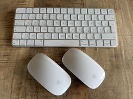 Apple Keyboard Touch ID und 2x Magic Mouse