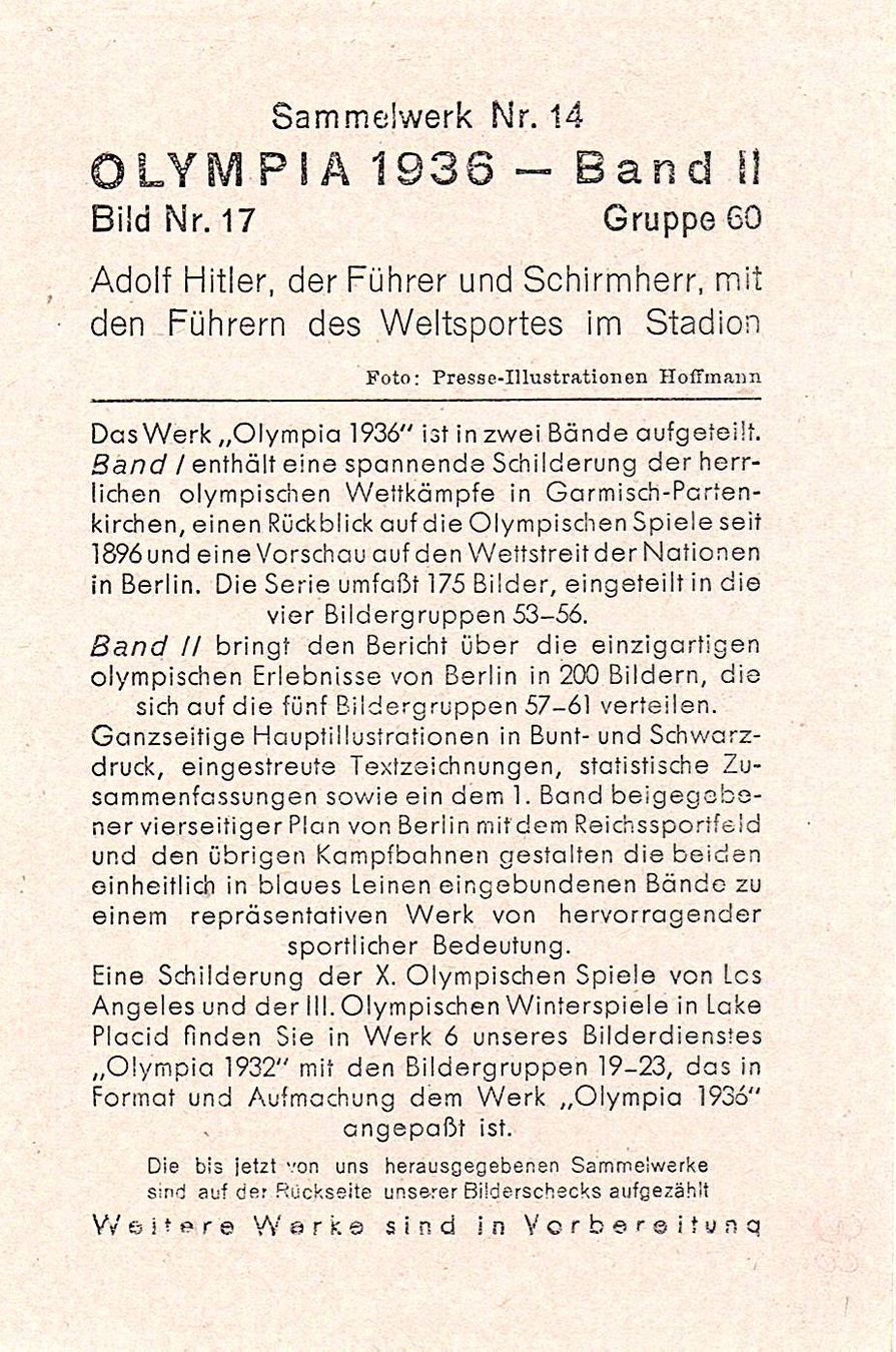 Ansichtskarten: Olympische Spiele 1936 - 6 Karten – Gebraucht aus Mörschwil von antiksalon 3