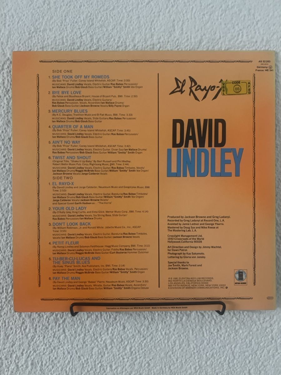 Dischi in vinile: David Lindley El Rayo-X Vinyl LP Platte – Usato da Umiken venduto da mar_p7n9 1