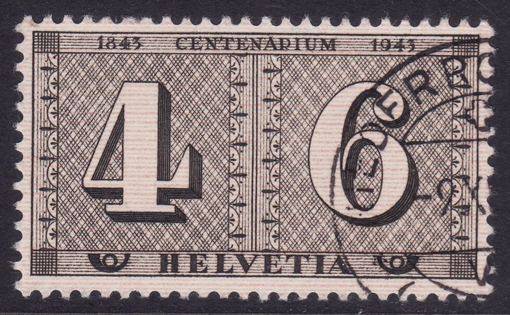 Tutti i francobolli: SBK-Nr. 258 (100 Jahre schweizerische Postmarken 1943) – Usato da Teufenthal AG venduto da Teufenthaler